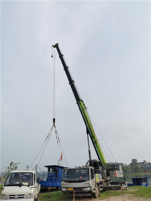 金东区桥梁建设吊装案例